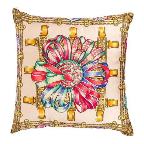 hermes silk pillow|hermes pillows for sale.